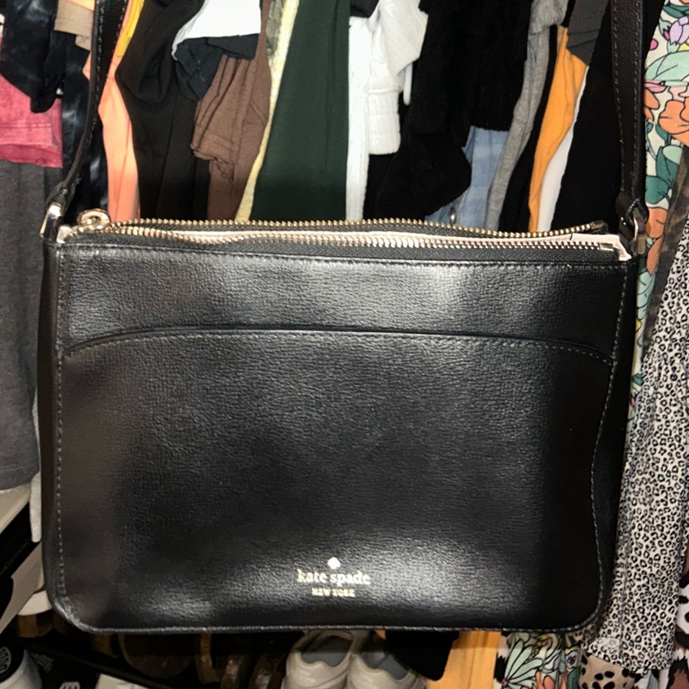 Kate Spade Black Leather Crossbody Bag